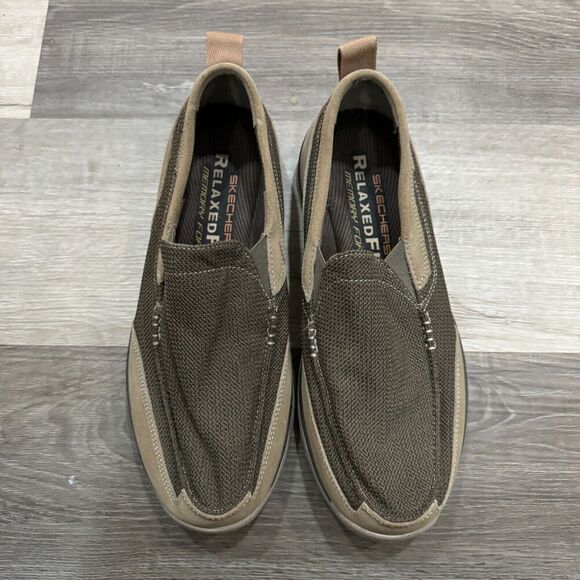 Skechers Other - Skechers Superior Milford Sneakers Men's 10 Tan Relaxed Fit Slip-on Casual Shoes